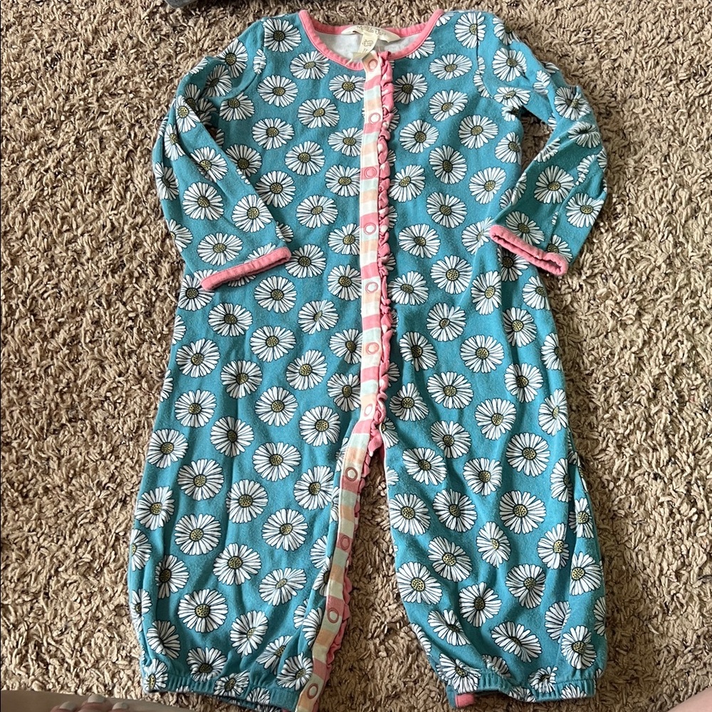 Matilda Jane Teal and Pink Floral Onesie
